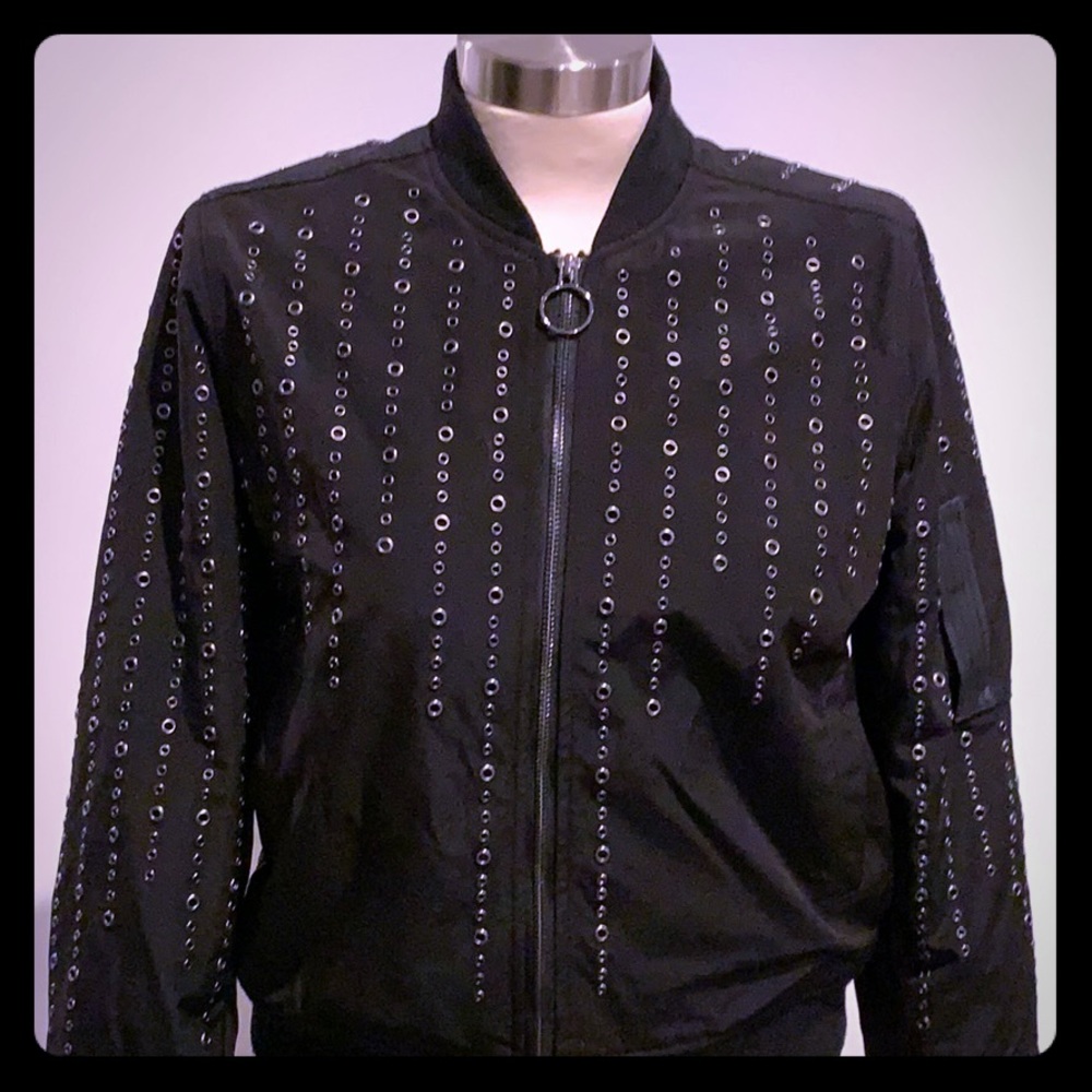 Blank NYC black moto jacket size S